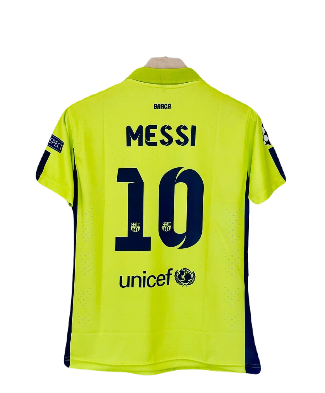 Barcelona Messi 2014-15 third kit collar type half sleeve P145