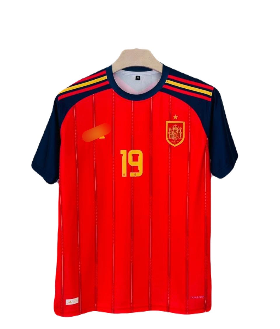 Spain 2026 World Cup Home Jersey  yamal Half Sleeve - P2000 ms retro store