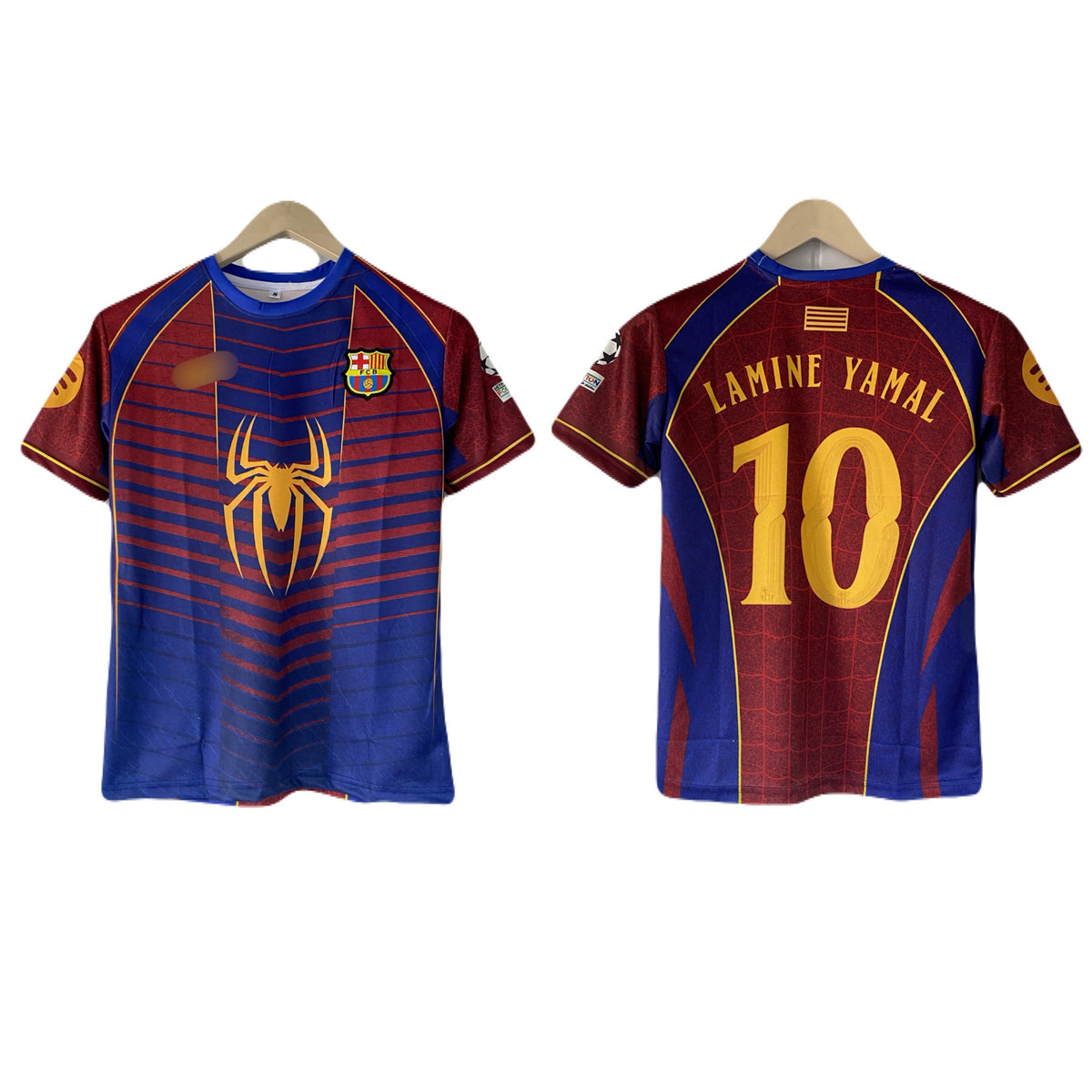Yamal Barcelona 2026-27 spider edition kit embroidery half sleeve - P2534