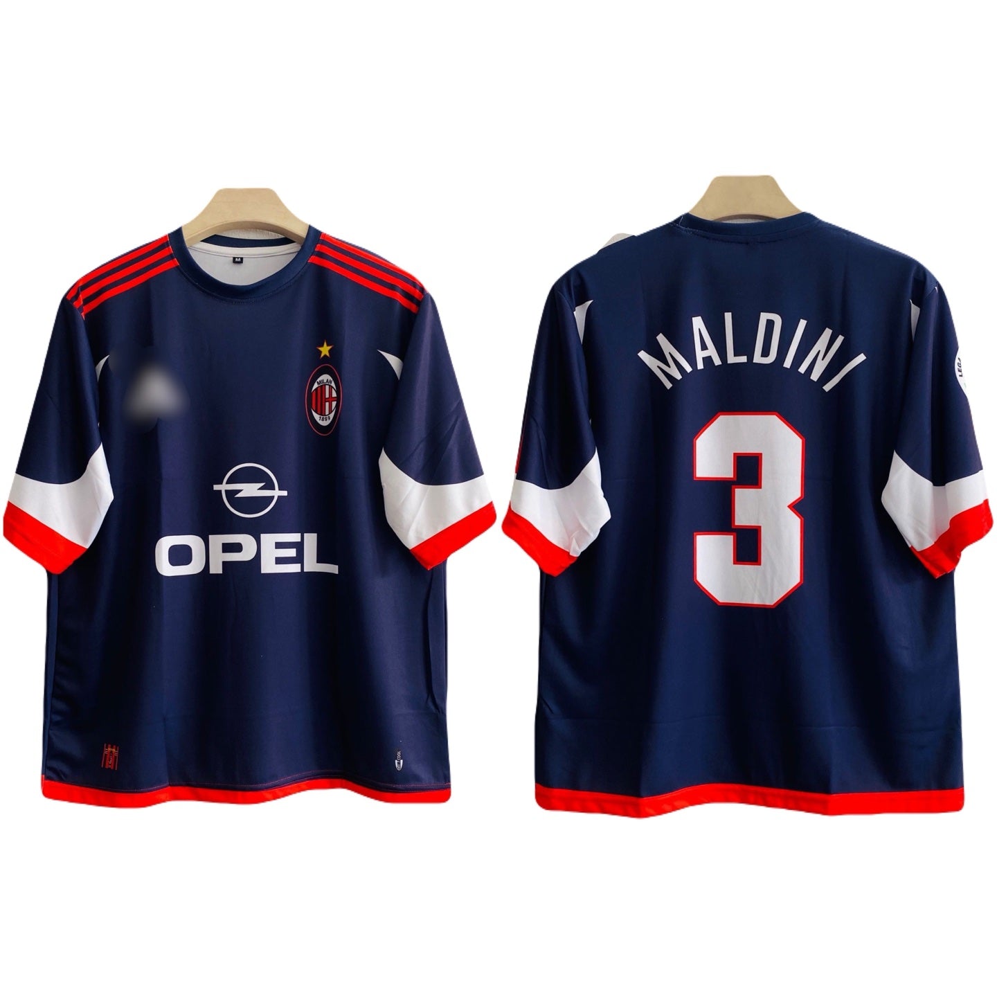 Ac milan 1999/00 third shirt five sleeve p17 - ms retro store