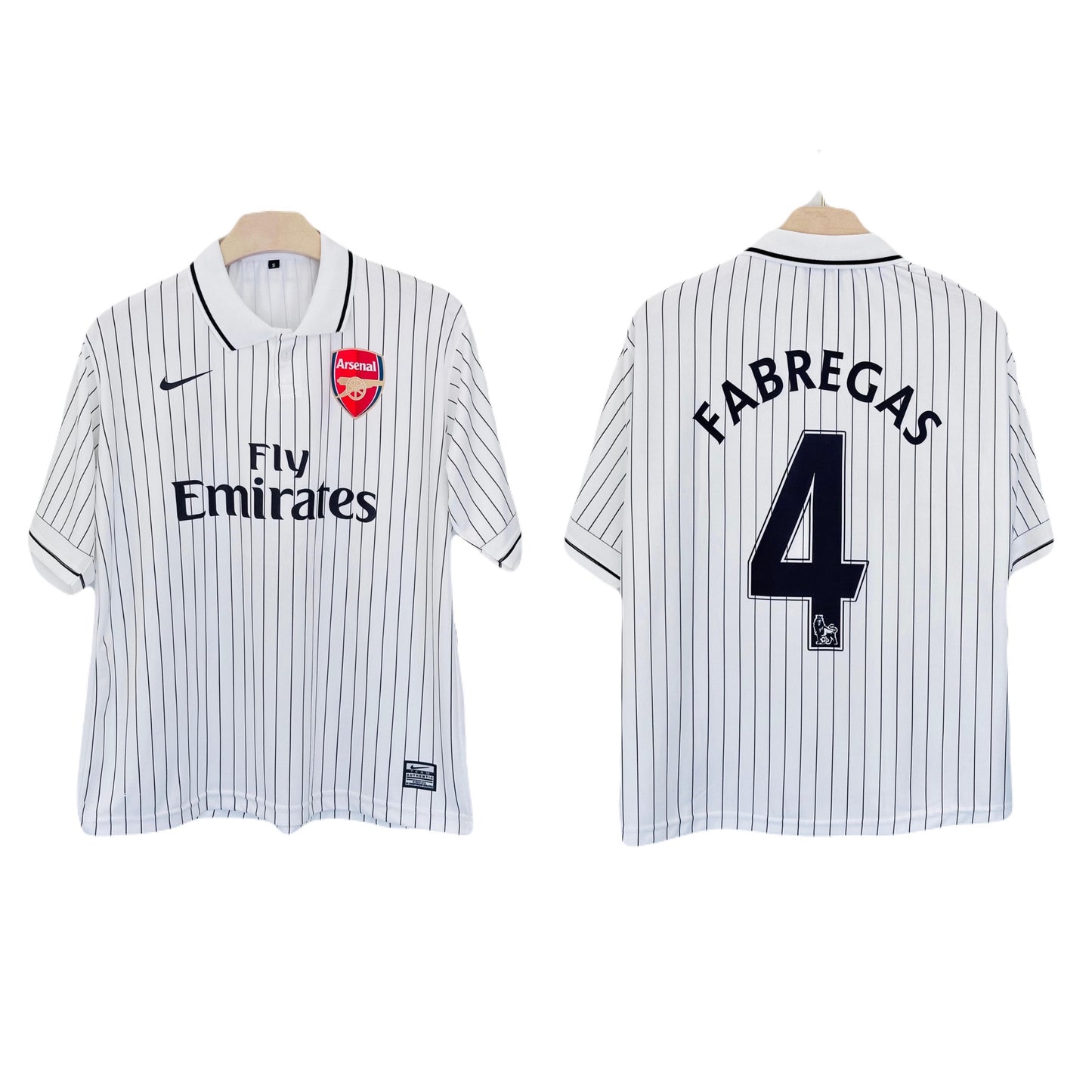 Arsenal 2009-10 Fabregas Third kit Collar Five Sleeve -  Ms Retro Store