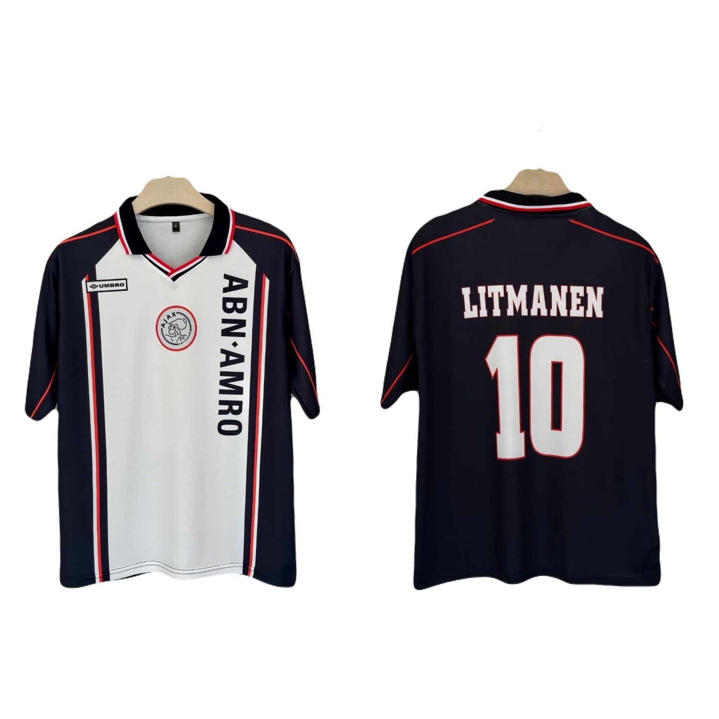 Ajax 1998 - 99 Away kit Litmanen Five sleeve - Ms Retro Store