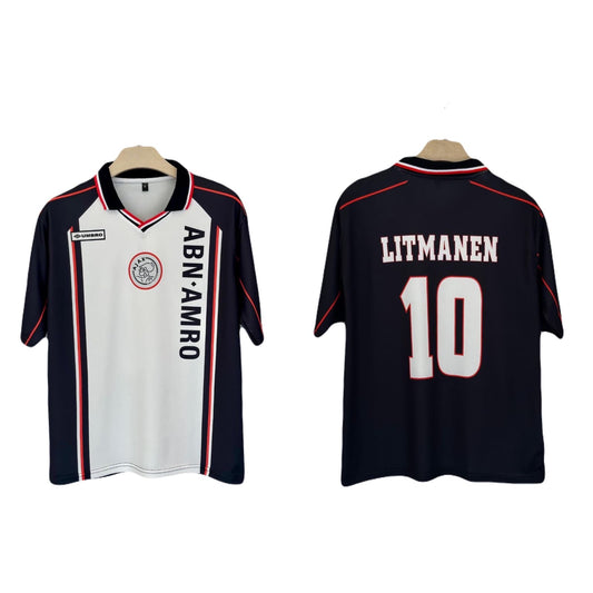 Ajax 1998 - 99 Away kit Litmanen Five sleeve - Ms Retro Store