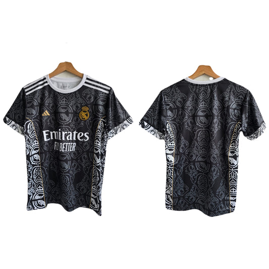 Real madrid special kit black and white - ms retro store