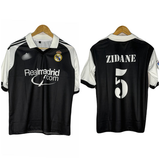 Real Madrid 2001-02 Away Kit Zidane Five Sleeve P1046 - Ms Retro Store