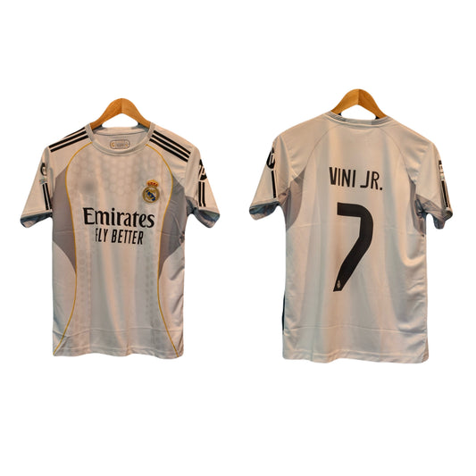 Real madrid 2025/26 home jersey vini jr  - Ms retro store