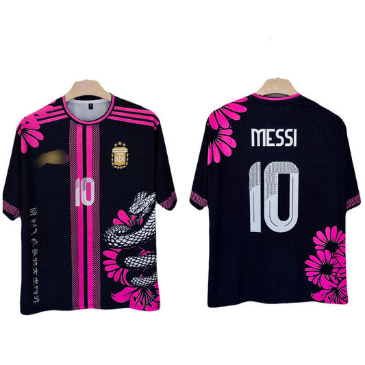 Argentina Cobra Special Edition Messi Jersey Five Sleeve Sublimation -Ms Retro Store