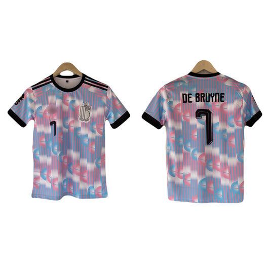 De Bruyne Belgium 2026 World Cup away Half Sleeve embroidery Jersey - P1934