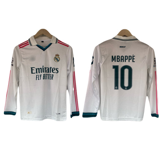 Mbappe Real Madrid 2026-27 home kit full sleeve Collar Sublimtion - P2532