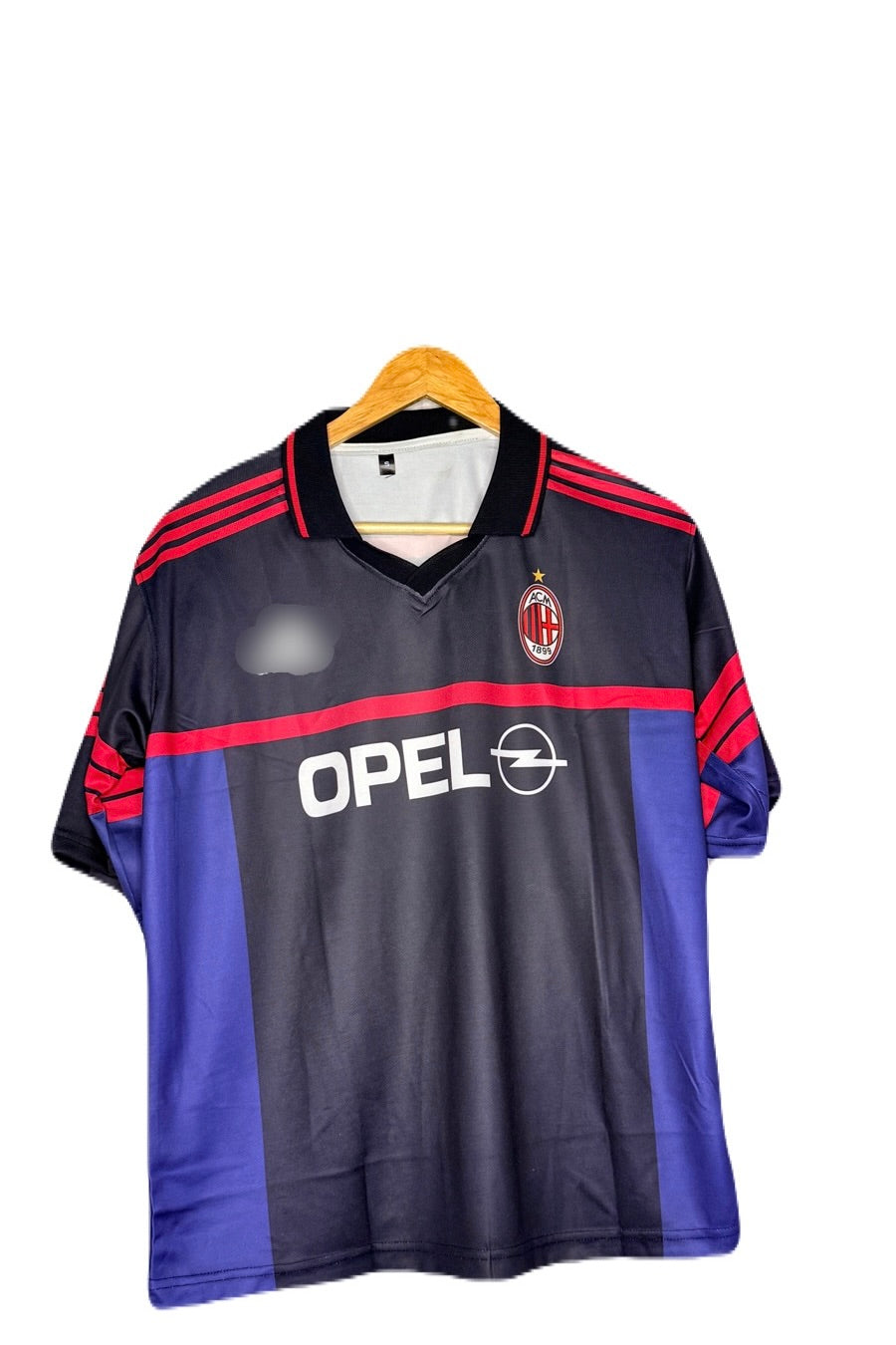 Ac Milan Home Kit Maldini Retro Kit Five Sleeve - P1039 Ms Retro Store