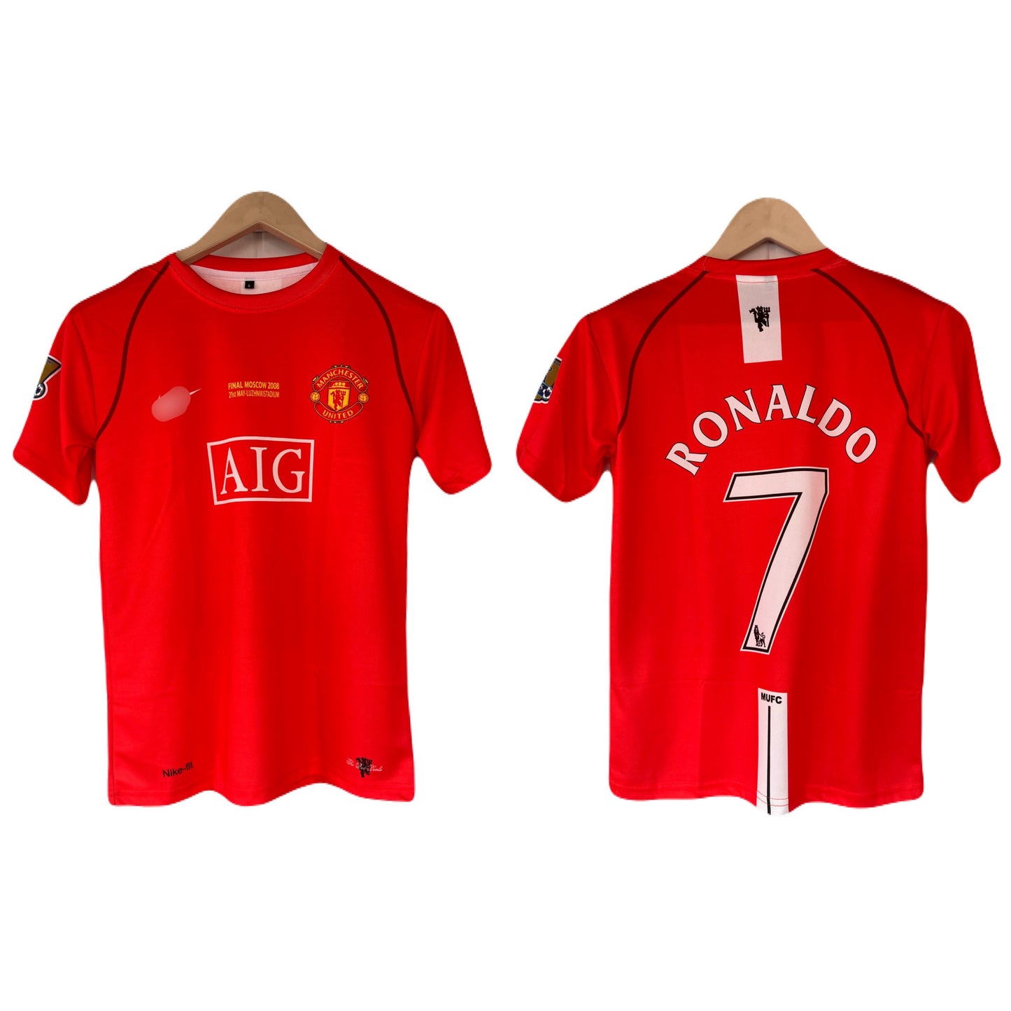 Manchester United Ronaldo 2008 ucl final edition Half sleeve  - P1327 ms retro store