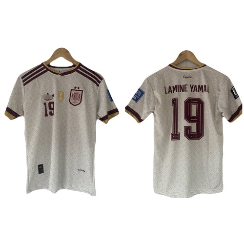Lamine Yamal 2 Star Spain 2026 away Embroidery Jersey - P2161