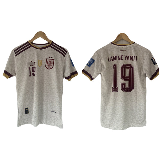 Lamine Yamal 2 Star Spain 2026 away Embroidery Jersey- P2161