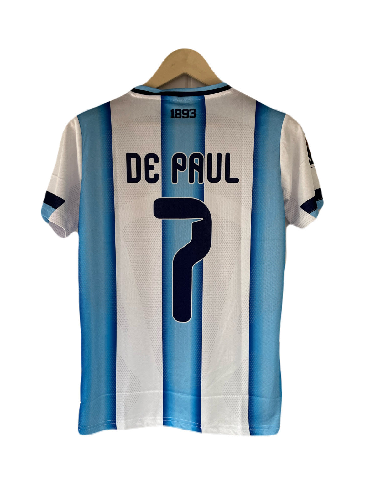 De Paul Argentina 2026 World Cup Home Half sleeve embroidery jersey -