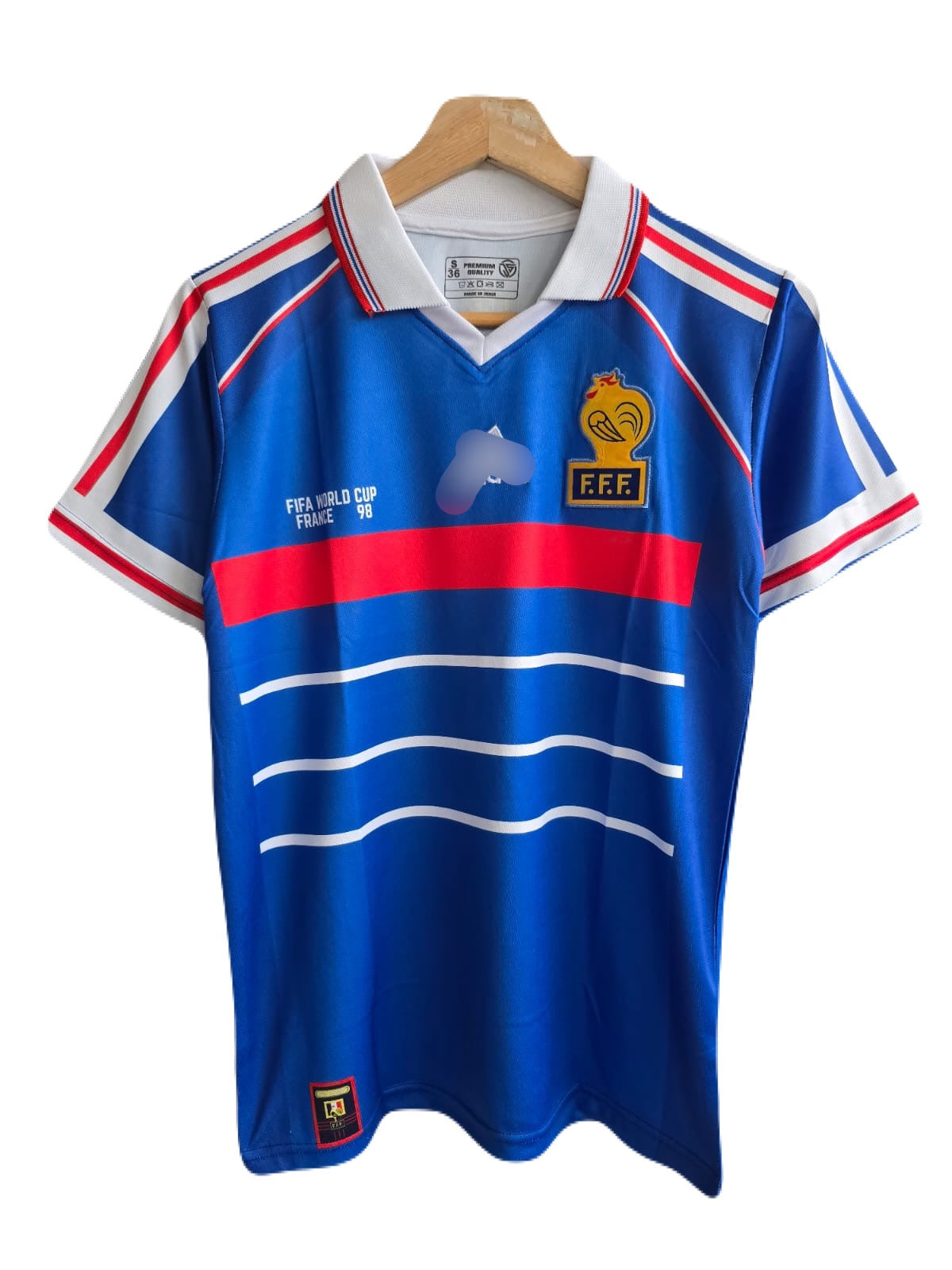 France 1998 world cup zidane home jersey Half sleeve-P1196 ms