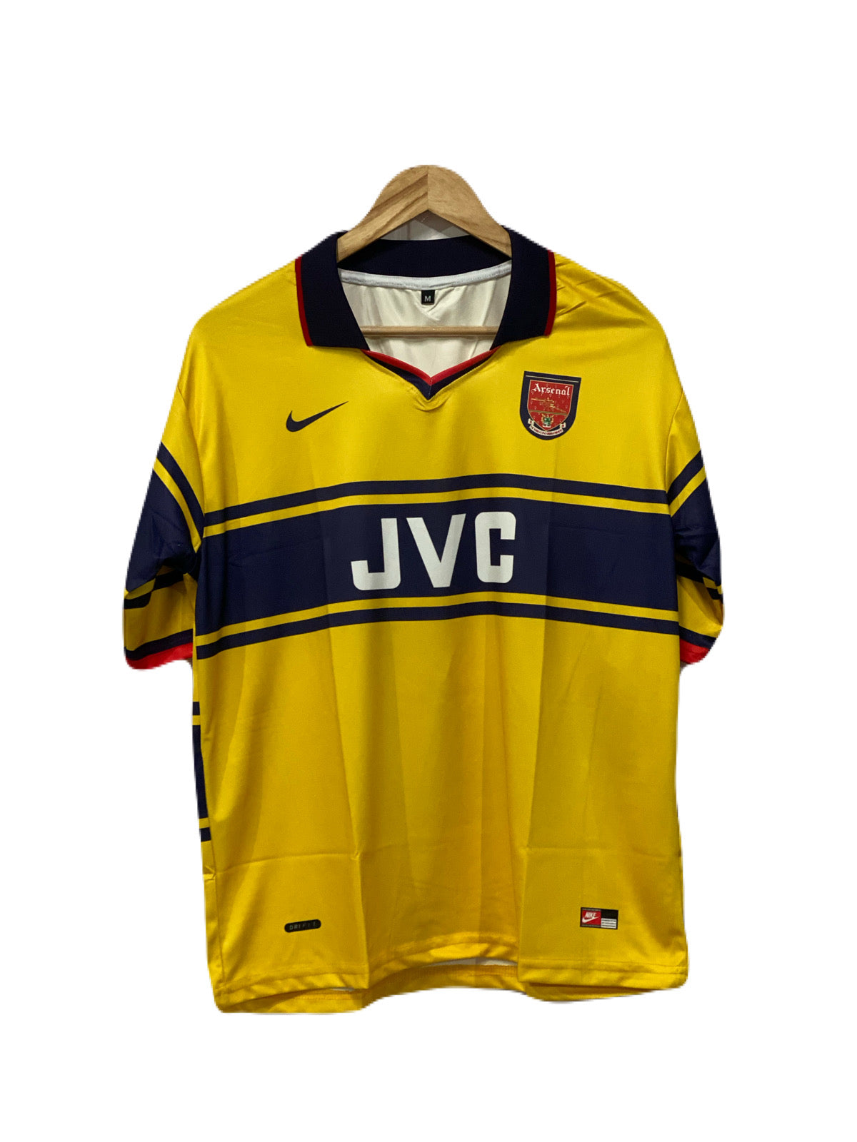 Arsenal 1998-99 Away kit Bergkamp Five sleeve - Ms Retro Store
