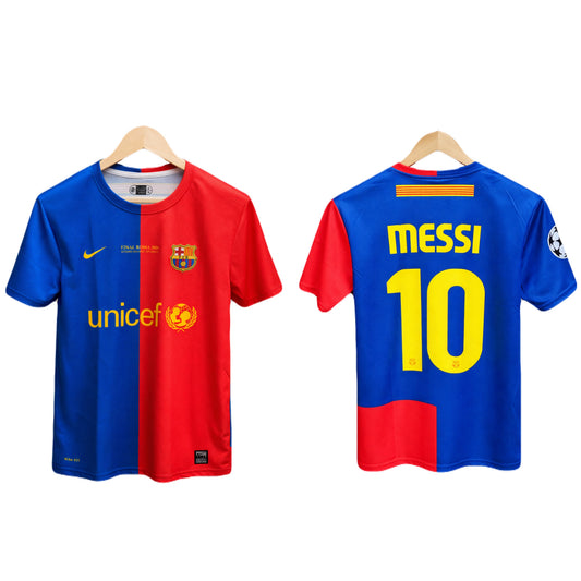 Barcelona 2008-09 home jersey final Edition Messi Half Sleeve - Ms Retro Store