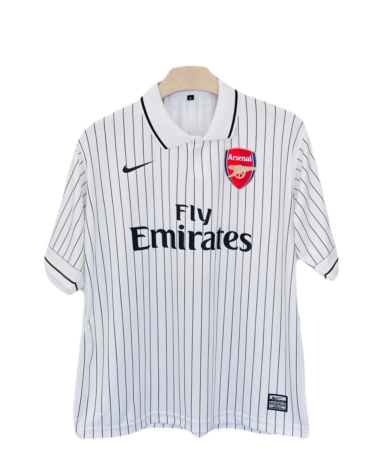 Arsenal 2009-10 Fabregas Third kit Collar Five Sleeve Jersey - Ms