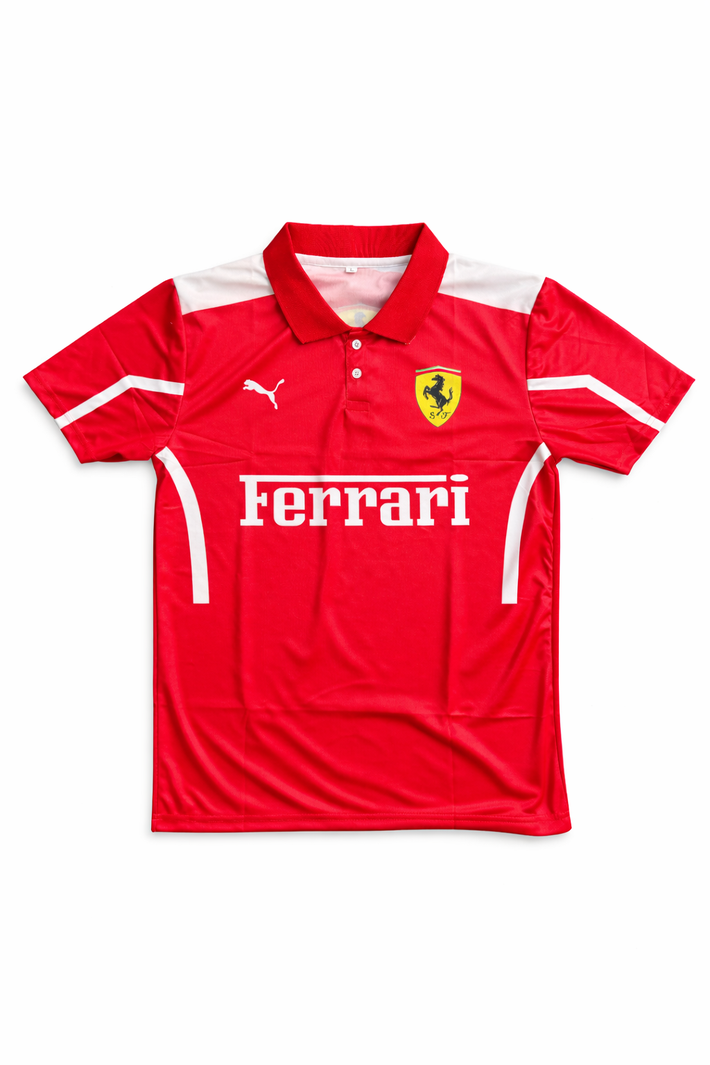 Ferrari Rosso Corsa Collar Zip Sublimation - MS RETRO STORE