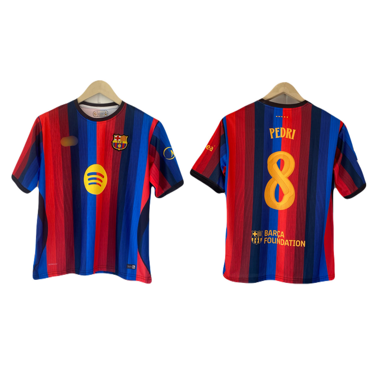 Pedri Barcelona 2026-27 home kit Five sleeve Embroidery Jersey - P2492