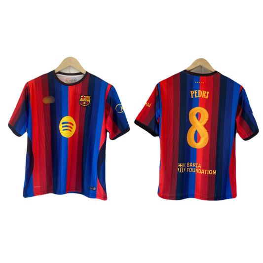 Pedri Barcelona 2026-27 home kit Five sleeve Embroidery Jersey - P2492
