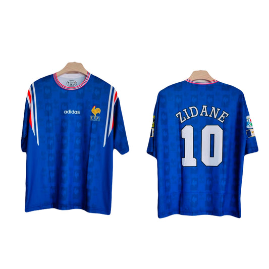 France 1996 Home zidane five sleeve - ms retro store