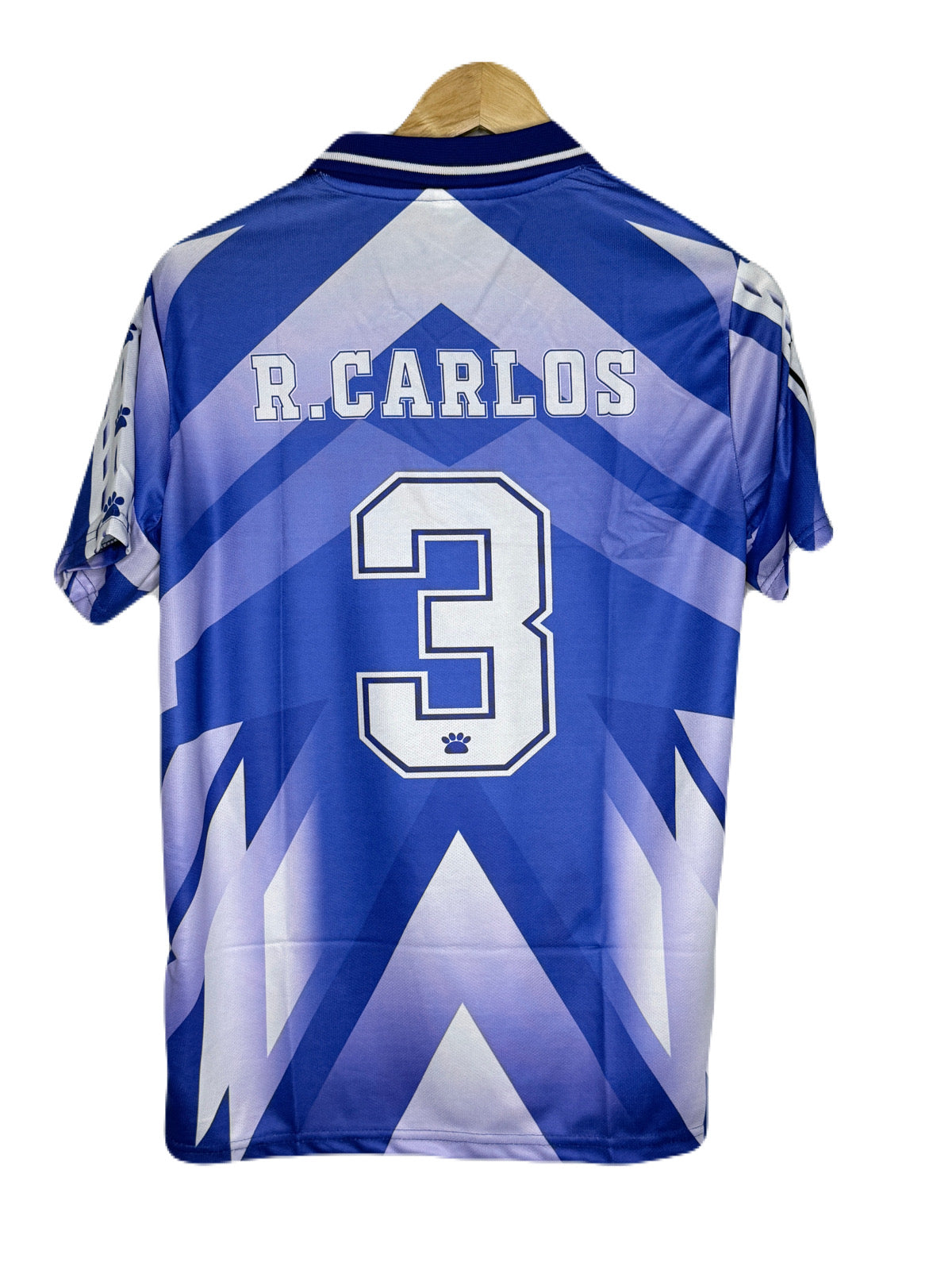 Real Madrid 1996-97 Away Kit Carlos Half Sleeve - P886Ms Retro
