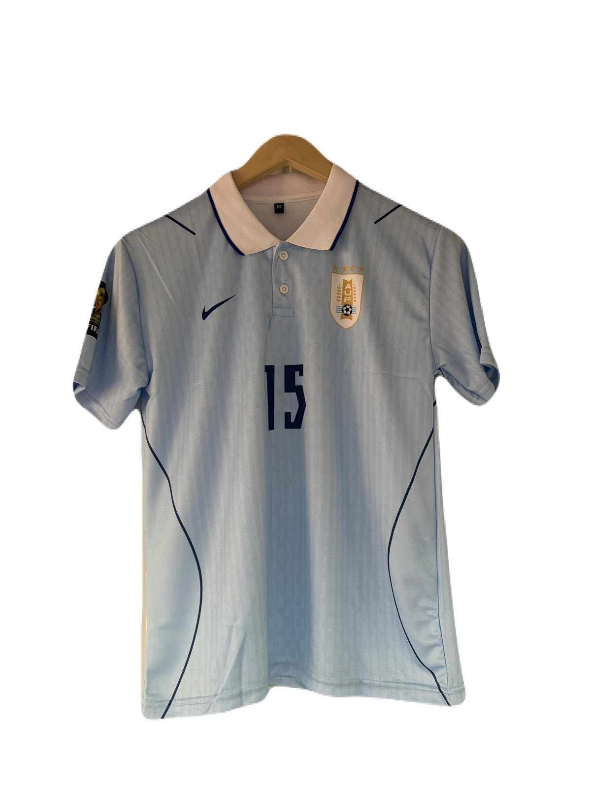 Uruguay 2026 world cup Home Valverde Half Sleeve collar Sublimation -  P1622 Ms Retro Store