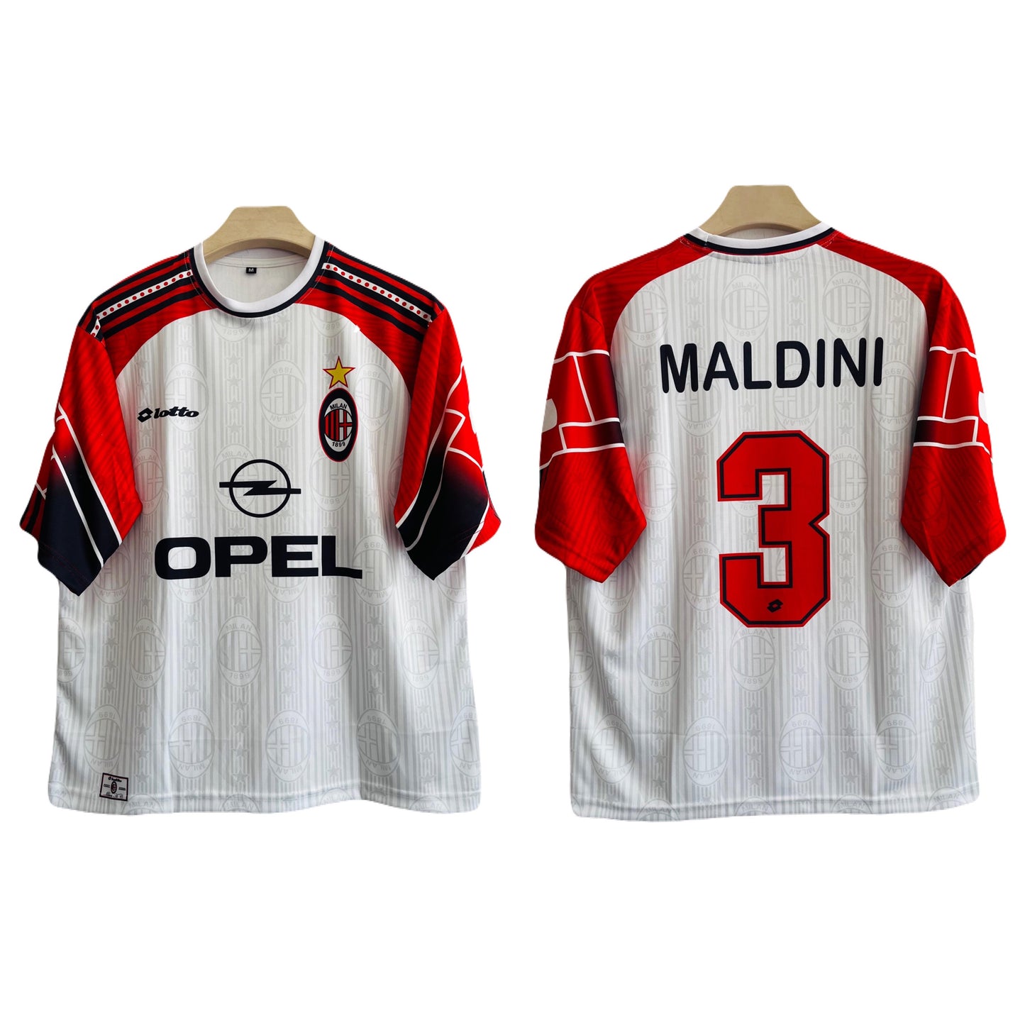 Ac milan 1997/98 away kit five sleeve - ms retro store