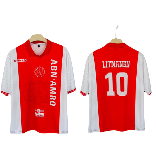 Ajax 1998-99 Home kit Litmanen Five sleeve - Ms Retro Store