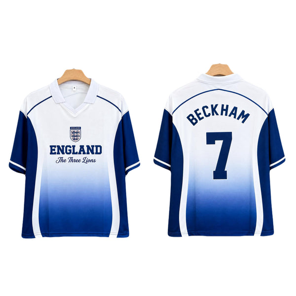 Beckham England Five sleeve Collar Sublimation jersey- P2738