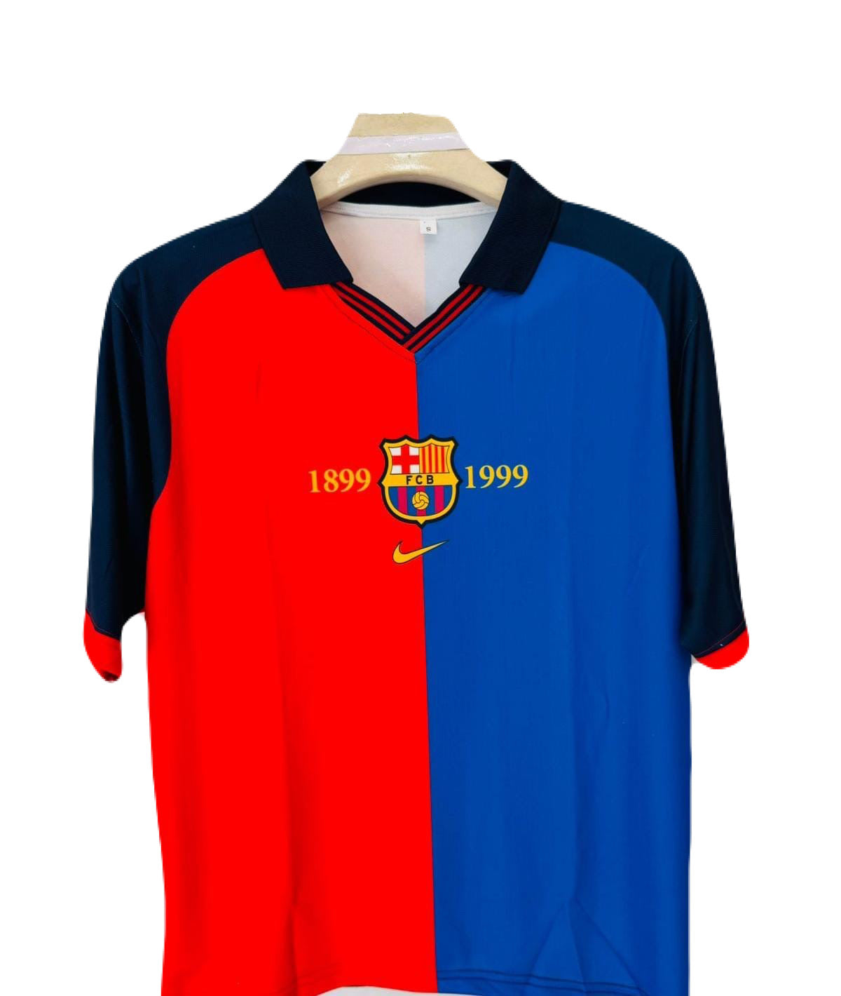 Barcelona 1999 Home jersey Five sleeve Puyol 5 -  - ms retro store P-302