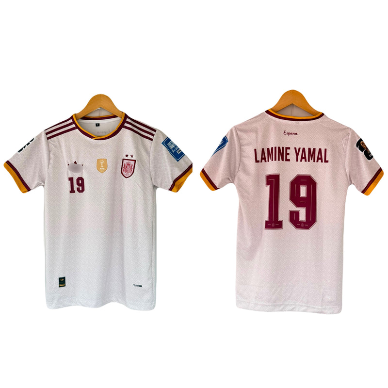 Yamal 2star Spain 2026 Worldcup Away Half Sleeve Jersey - P2431