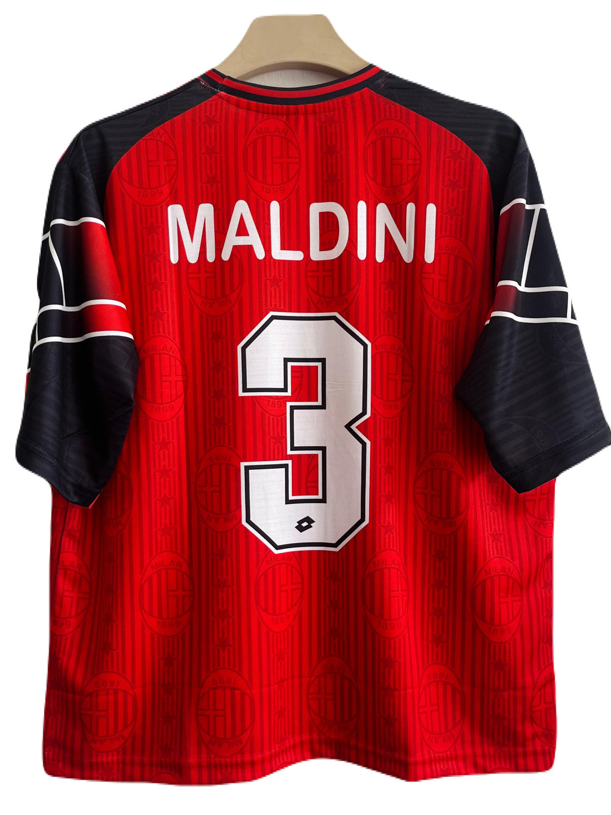 Ac milan 1997/98 fourth kit five sleeve - ms retro store