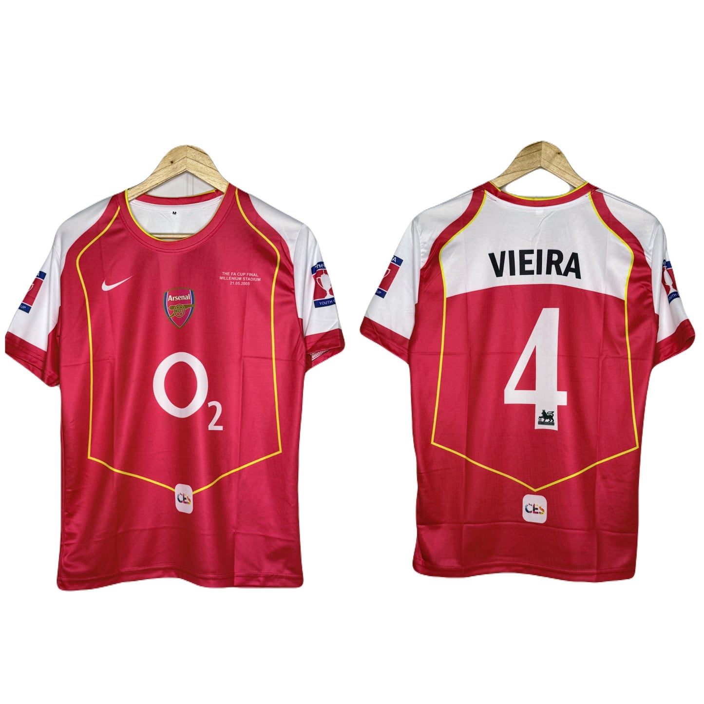 Arsenal Fc 2004-05 Home kit Vieira Half Sleeve - P864 Ms Retro Store