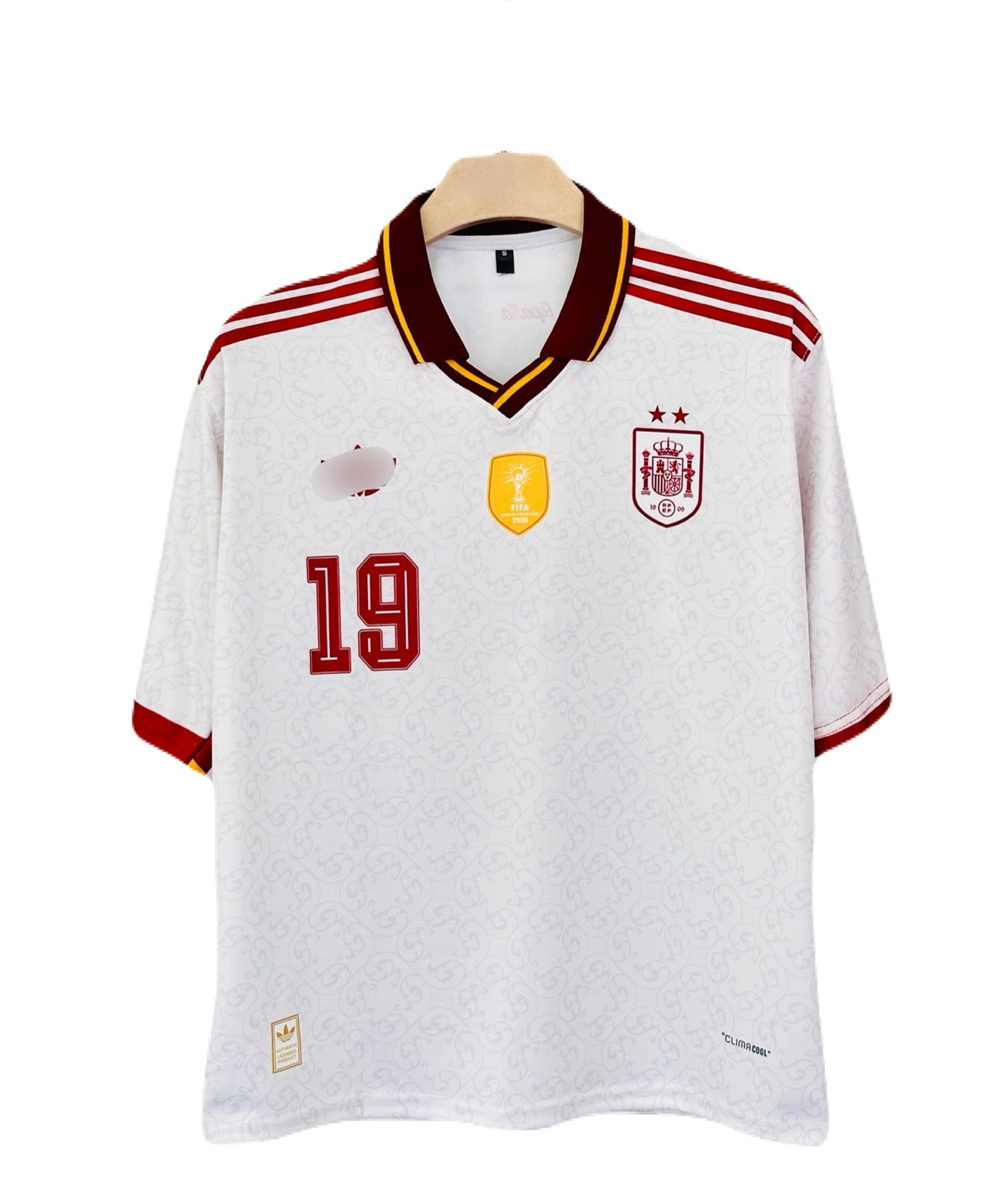 Yamal Spain 2 star 2026-27 Home  Five sleeve Collar Sublimation jersey - P2458