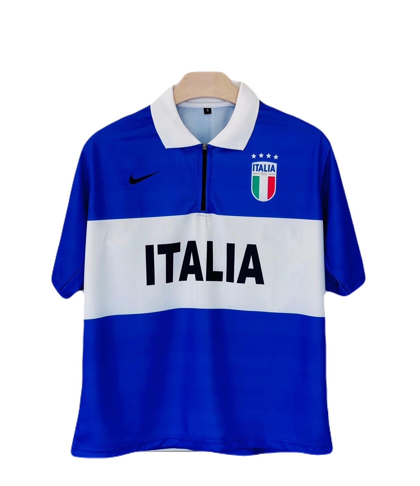 Italy 1997-1998 Home special edition Five Sleeve Zip Collar - Ms Retro Store