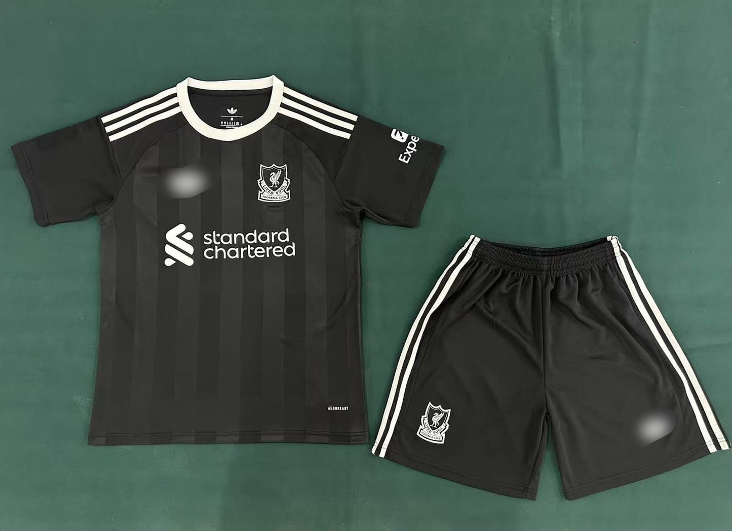 Liverpool special balck kit jersey with shorts - ms retro store