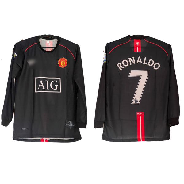 Manchester United 2007-08 Away Ronaldo full sleeve sublimation-P693 Ms Retro Store