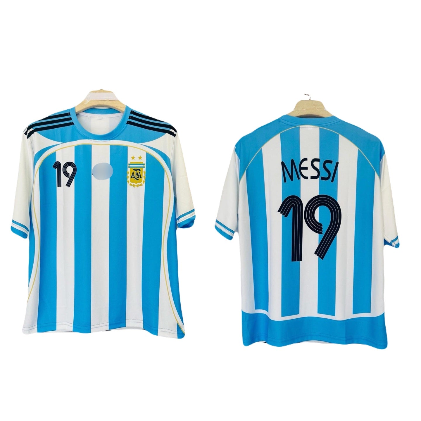 Argentina 2006 home five sleeve jersey messi - P778 ms retro store
