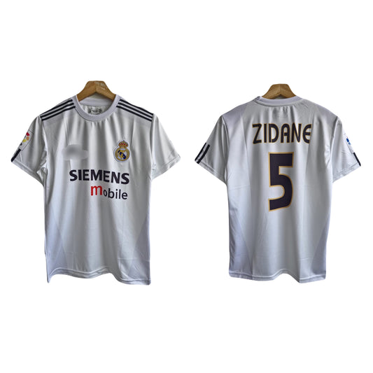 Real madrid 2004/05 zidane home - ms retro store