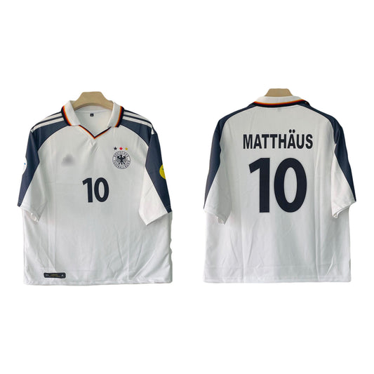 Matthaus Germany 1996 home  Collar Five sleeve Jersey - P1761