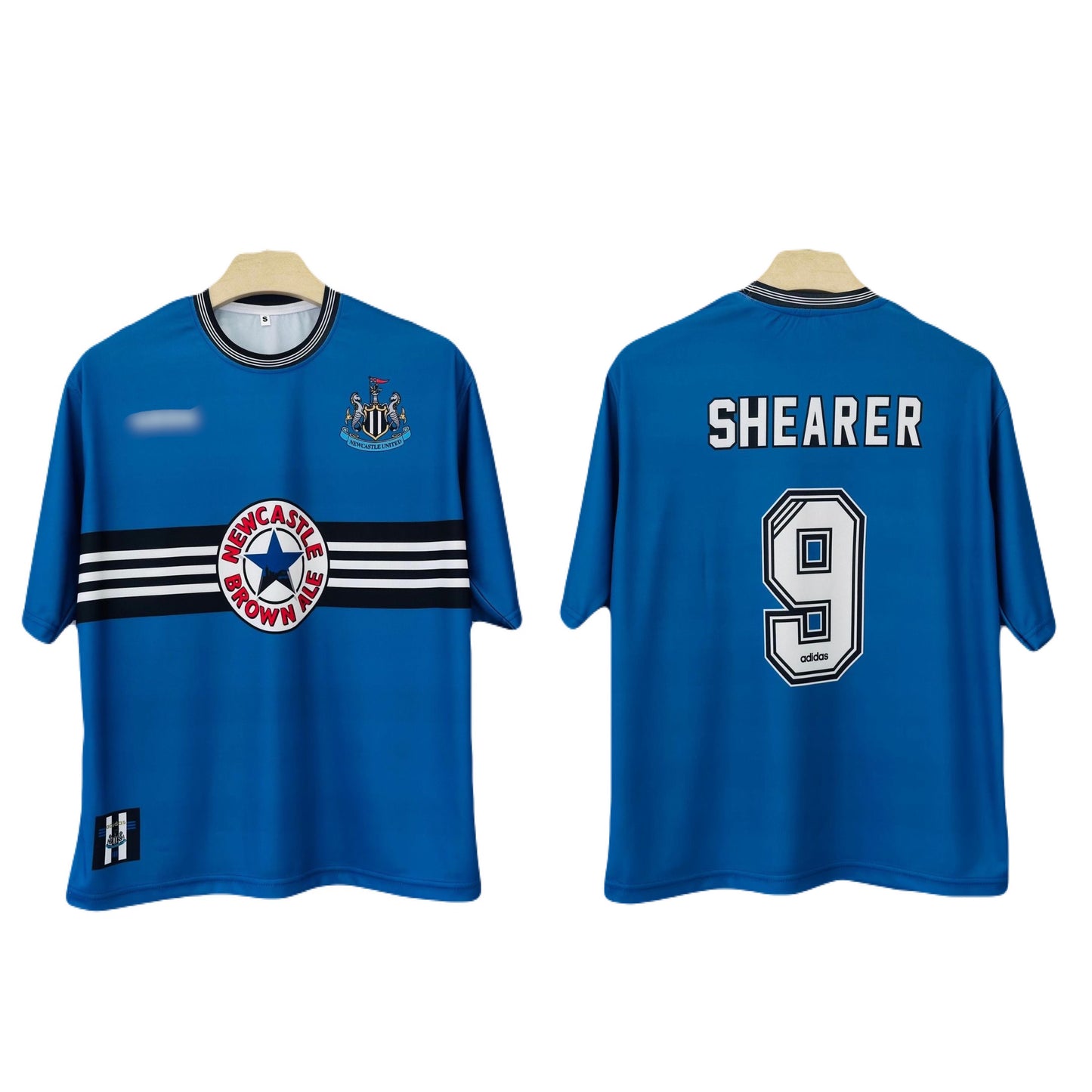 Newcastle United 1996-97 Away Shearer Five sleeve - Ms Retro Store