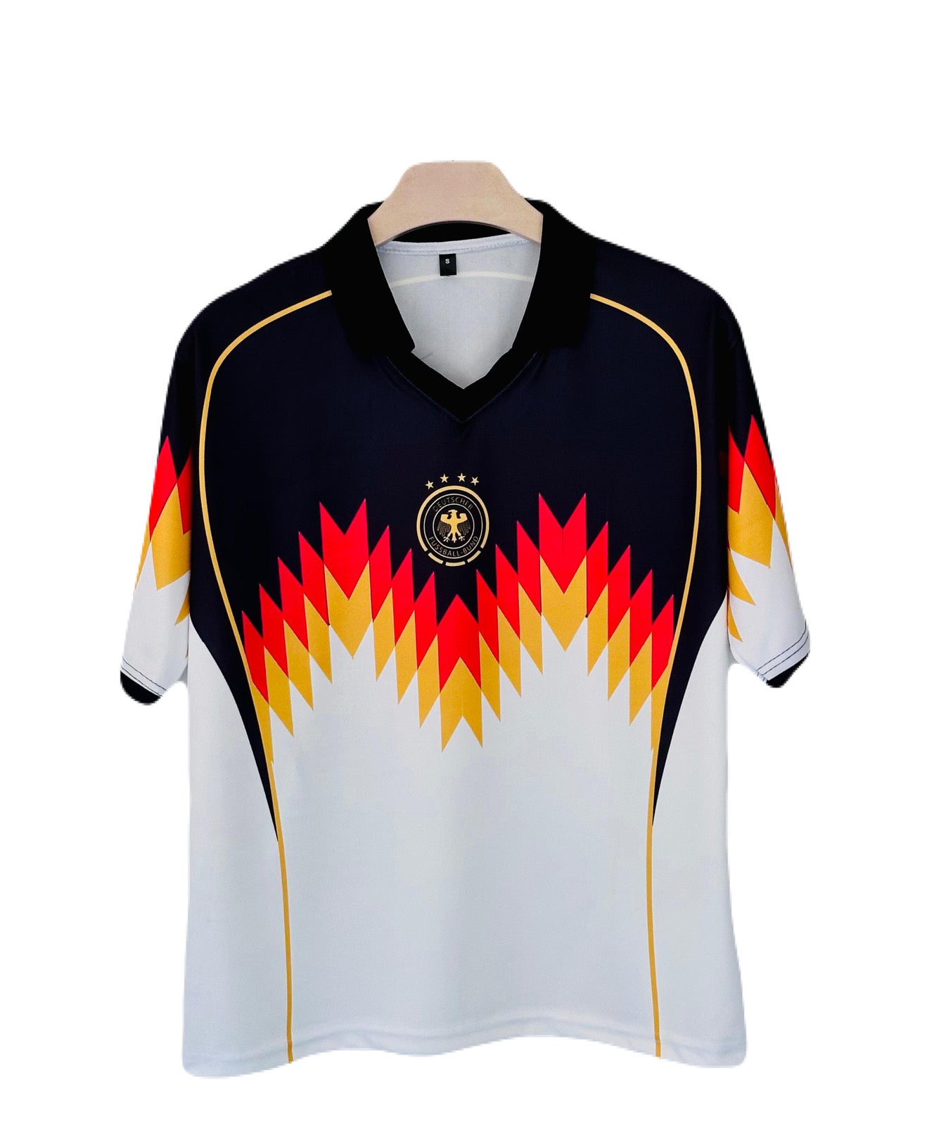 Germany wave concept plane back  Five sleeve Collar sublimation - Ms Retro Store
