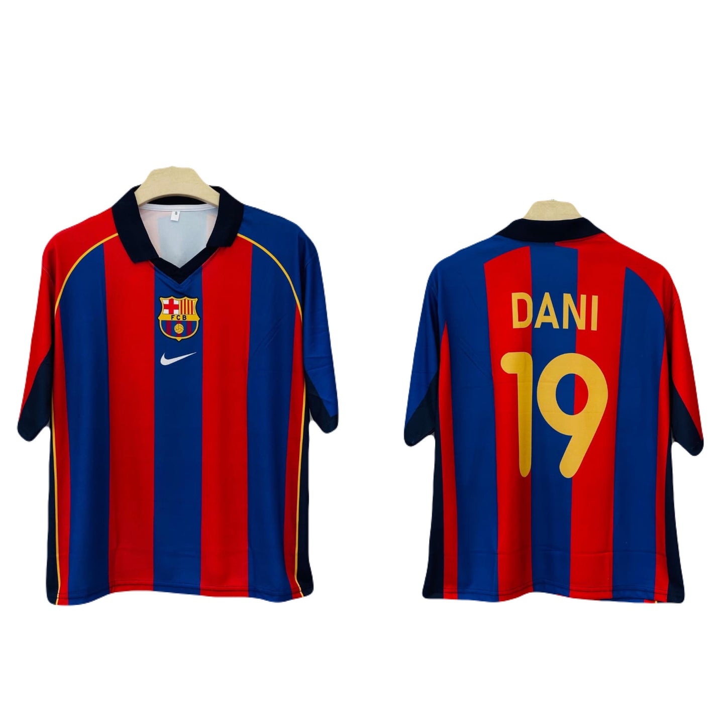 Barcelona 2001-02 Home kit dani Fivesleeve P153 -Ms Retro Store