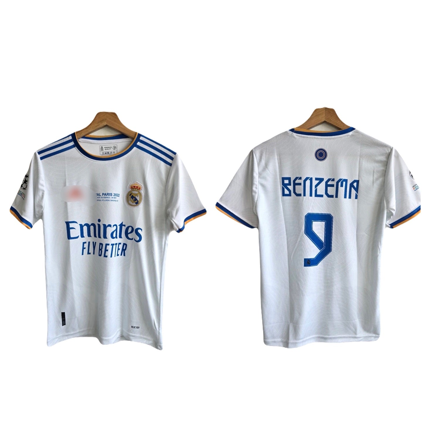 Realmadrid 2022 Final jersey benzema P285 - ms retro store