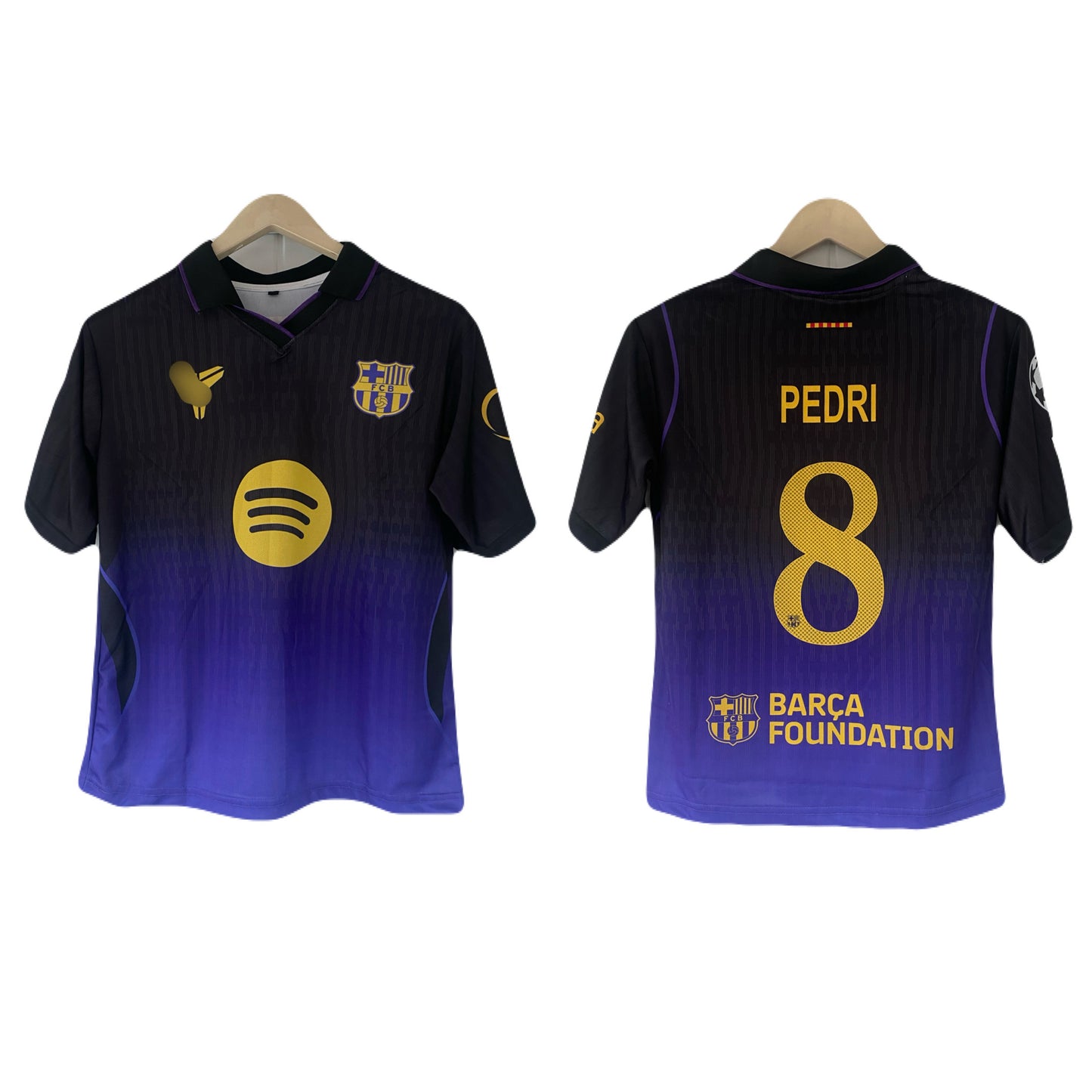 Pedri Barcelona 2026-27 Away  Five sleeve Collar Sublimation jersey - P2428