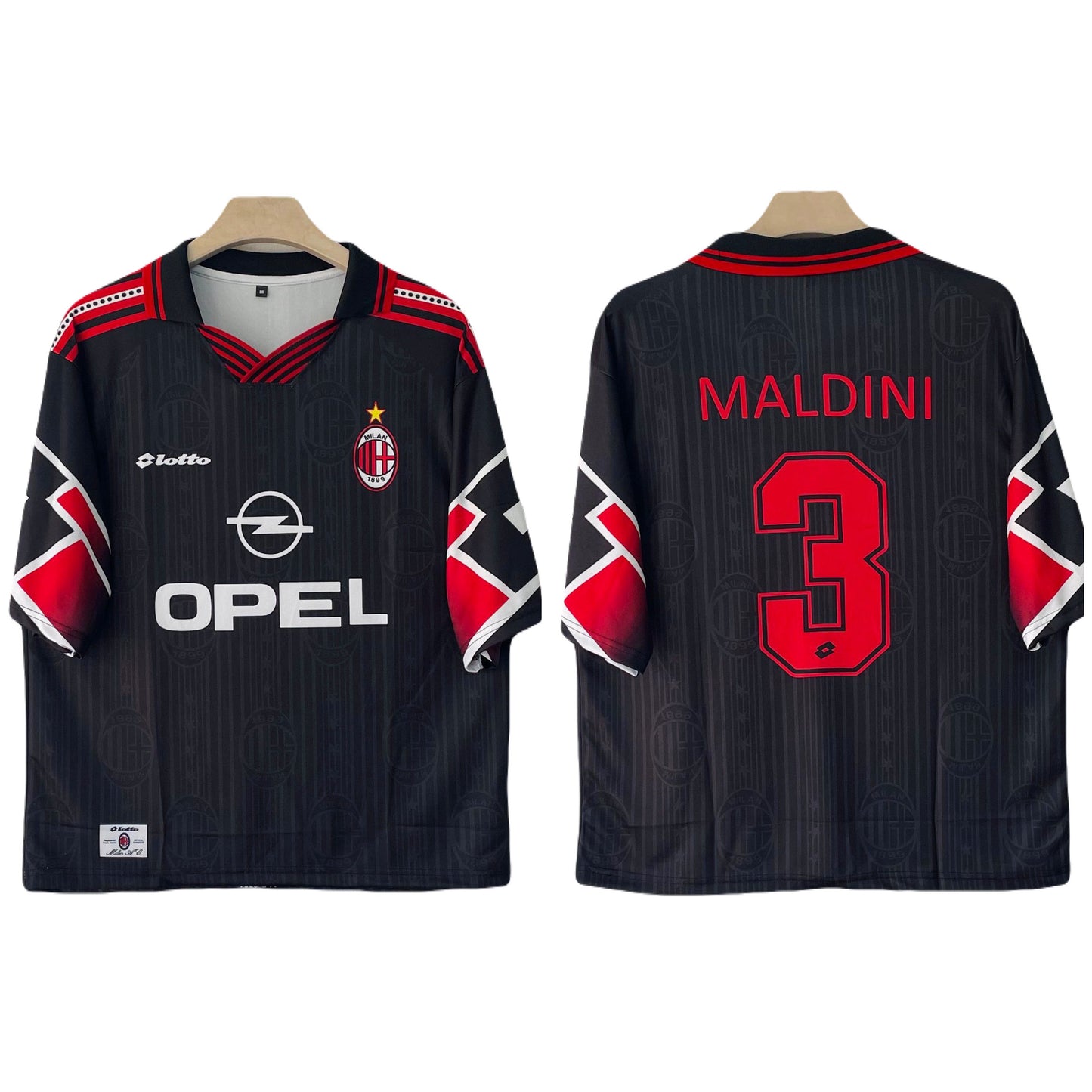 AC Milan Maldini 1997-98 Third kit Five sleeve -P1386 Ms Retro Store