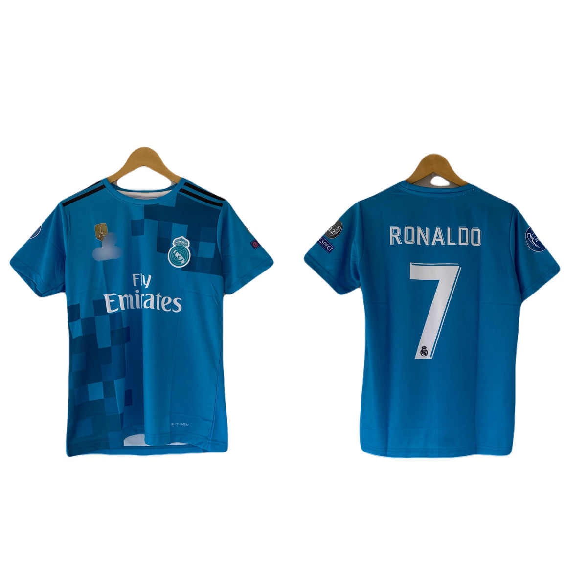 Ronaldo Real Madrid 2017-18 Away Half Sleeve Embroidery Jersey - P2709