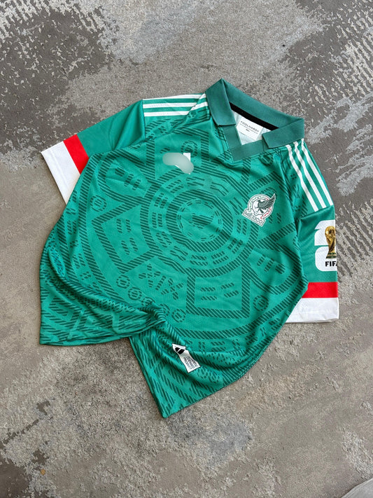 Raul Mexico 2026 Home World Cup  Premium Quality Collar Five Sleeve Sublimation  - P1992